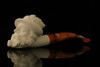Bavarian Fisherman Block Meerschaum Pipe with fitted case M2167