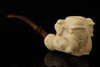 srv - Sherlock Holmes - Dr Watson Eagle's Claw Meerschaum Pipe with case 15191
