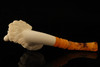 srv - Autograph Series Old Man Block Meerschaum Pipe with fitted case 15195