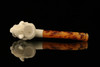 srv - Buffalo Block Meerschaum Pipe with fitted case M2192