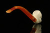 srv - Bulldog Churchwarden Dual Stem Meerschaum Pipe with fitted case M2211