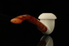 srv - Calabash Churchwarden Dual Stem Meerschaum Pipe with case M2219