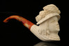 srv - Victorian Lady Block Meerschaum Pipe with fitted case M2230