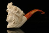 srv - Victorian Lady Block Meerschaum Pipe with fitted case M2230