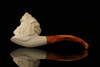 srv - Victorian Lady Block Meerschaum Pipe with fitted case M2230