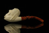 srv - French Soldier Block Meerschaum Pipe with fitted case M2233