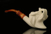 srv - Elephant Block Meerschaum Pipe with fitted case M2241