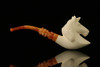 srv - Unicorn Block Meerschaum Pipe with fitted case M2255