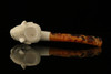 srv - Buffalo Block Meerschaum Pipe with fitted case M2287