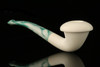 srv - Calabash Block Meerschaum Pipe with case M2296