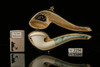 srv - Calabash Block Meerschaum Pipe with case M2296