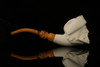srv - Pirate Block Meerschaum Pipe with fitted case M2301