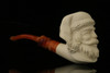 srv - Santa Claus Block Meerschaum Pipe with fitted case M2303