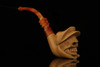 srv - Sailor Skull Block Meerschaum Pipe with custom case M2304