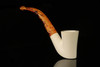 srv - Dublin Sitter Block Meerschaum Pipe with fitted case M2310