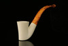 srv - Dublin Sitter Block Meerschaum Pipe with fitted case M2310