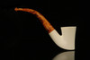 srv - Dublin Sitter Block Meerschaum Pipe with fitted case M2310
