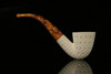 srv - Lattice Dublin Block Meerschaum Pipe with fitted case M2320