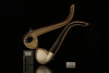 srv Premium - Lattice Fish Bowl Churchwarden - Meerschaum Pipe  with custom case M2333