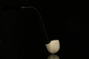 srv Premium - Lattice Fish Bowl Churchwarden - Meerschaum Pipe  with custom case M2333