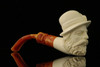 srv - Cavalier Block Meerschaum Pipe with fitted case M2351