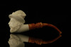 srv - Cavalier Block Meerschaum Pipe with fitted case M2351