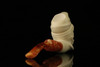 srv - French Soldier Block Meerschaum Pipe with fitted case M2352