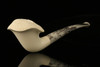 srv - Freehand Plateau Block Meerschaum Pipe with fitted case M2365