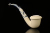 srv - Calabash Block Meerschaum Pipe with fitted case M2368