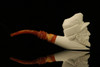 srv - French Soldier Block Meerschaum Pipe with fitted case M2393