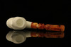 srv - French Soldier Block Meerschaum Pipe with fitted case M2393