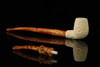 srv - Autograph Series Carved Churchwarden Dual Stem Meerschaum Pipe with case M2397