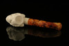 srv - Tiger Block Meerschaum Pipe with fitted case M2406