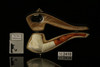 srv - Lady's Hand Block Meerschaum Pipe with fitted case M2410