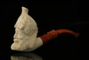 srv - Bacchus Block Meerschaum Pipe with fitted case M2411