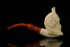 srv - Bacchus Block Meerschaum Pipe with fitted case M2411