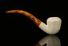 srv - Lattice Octagon Block Meerschaum Pipe with fitted case M2422