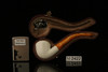 srv - Lattice Octagon Block Meerschaum Pipe with fitted case M2422