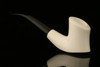 srv - Freehand Block Meerschaum Pipe with fitted case M2426