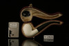 srv - Rhodesian Block Meerschaum Pipe with fitted case M2433