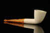 srv - Dublin Straight Block Meerschaum Pipe with fitted case M2463