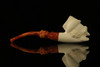 srv - Clown Block Meerschaum Pipe with fitted case M2468