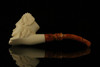 srv - Viking Block Meerschaum Pipe with fitted case M2471