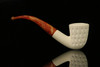 srv - Deep Lattice Dublin Block Meerschaum Pipe with fitted case M2474