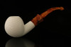 srv - Apple Block Meerschaum Pipe with fitted case M2488