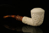 srv - Autograph Series Carved Dublin Block Meerschaum Pipe with fitted case M2497