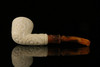 srv - Autograph Series Carved Dublin Block Meerschaum Pipe with fitted case M2497