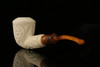 srv - Autograph Series Carved Dublin Block Meerschaum Pipe with fitted case M2497