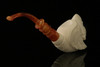 srv - HuntingEagle Block Meerschaum Pipe by I. Baglan with fitted case M2498