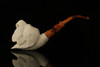 srv - HuntingEagle Block Meerschaum Pipe by I. Baglan with fitted case M2498
